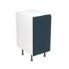 Kitchen Kit J-Pull 400mm Base Cabinet - Ultra Matt - Indigo Blue - Flatpacked - FKKJ1302