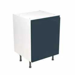 Kitchen Kit J-Pull 600mm Base Cabinet - Ultra Matt - Indigo Blue - Flatpacked - FKKJ1304