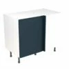 Kitchen Kit J-Pull 1000mm Blind Corner Base Cabinet - Ultra Matt - Indigo Blue - Flatpacked - FKKJ1309