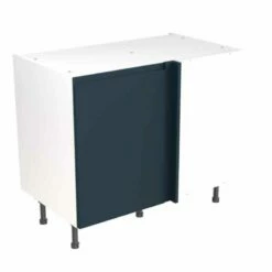 Kitchen Kit J-Pull 1000mm Blind Corner Base Cabinet - Ultra Matt - Indigo Blue - Flatpacked - FKKJ1309