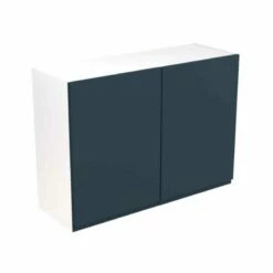 Kitchen Kit J-Pull 1000mm Wall Cabinet - Ultra Matt - Indigo Blue - Flatpacked - FKKJ1315