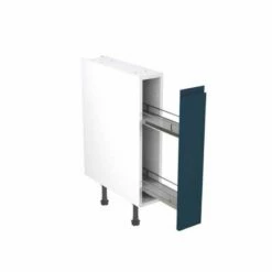 Kitchen Kit J-Pull 150mm Pull Out Base Cabinet - Ultra Matt - Indigo Blue - Flatpacked - FKKJ1351