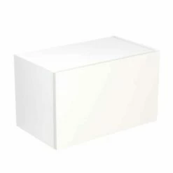 Kitchen Kit Value Slab 600mm Bridging Cabinet - Standard Matt - White - Flatpacked - FKKM1019