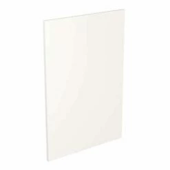 Kitchen Kit Value Slab 600mm Base Cabinet End Panel Only - Standard Matt - White - Flatpacked - FKKM1028