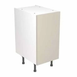 Kitchen Kit Value Slab 400mm Base Cabinet - Standard Matt - Light Grey - Flatpacked - FKKM1202