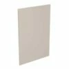 Kitchen Kit Value Slab 600mm Base Cabinet End Panel Only - Standard Matt - Light Grey - Flatpacked - FKKM1228