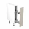 Kitchen Kit Value Slab 150mm Pull Out Base Cabinet - Standard Matt - Light Grey - Flatpacked - FKKM1251