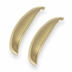 Kitchen Kit 94 Windsor Shell Kitchen Cabinet Handles - Pack Of 2 - Brass - KKHAND10