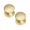 Kitchen Kit 32 Windsor Knob Kitchen Cabinet Handles - Pack Of 2 - Satin Brass - KKHAND9