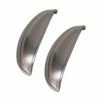 Kitchen Kit 94 Windsor Shell Kitchen Cabinet Handles - Pack Of 2 - Chrome - KKHWSBN