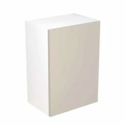 Kitchen Kit Rigid Slab 500mm Wall Cabinet - Super Gloss - Light Grey - Pre-Assembled - RKKF0213