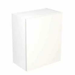 Kitchen Kit Rigid Slab 600mm Wall Cabinet - Ultra Matt - White - Pre-Assembled - RKKF0514