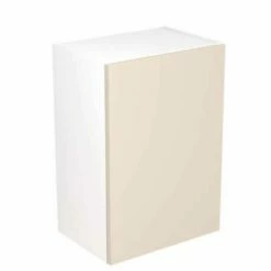 Kitchen Kit Rigid Slab 500mm Wall Cabinet - Ultra Matt - Cashmere - Pre-Assembled - RKKF0613