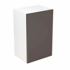 Kitchen Kit Rigid Slab 450mm Wall Cabinet - Ultra Matt - Graphite - Pre-Assembled - RKKF0940