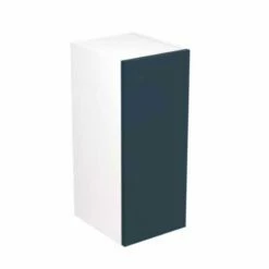 Kitchen Kit Rigid Slab 300mm Wall Cabinet - Ultra Matt - Indigo Blue - Pre-Assembled - RKKF1311