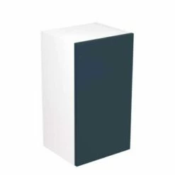 Kitchen Kit Rigid Slab 400mm Wall Cabinet - Ultra Matt - Indigo Blue - Pre-Assembled - RKKF1312
