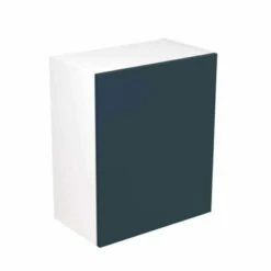 Kitchen Kit Rigid Slab 600mm Wall Cabinet - Ultra Matt - Indigo Blue - Pre-Assembled - RKKF1314
