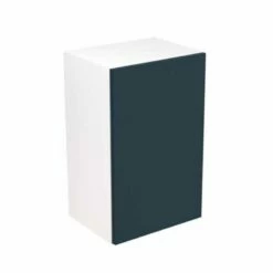 Kitchen Kit Rigid Slab 450mm Wall Cabinet - Ultra Matt - Indigo Blue - Pre-Assembled - RKKF1340