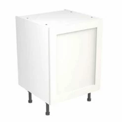 Kitchen Kit Rigid Shaker 600mm Base Cabinet - Ultra Matt - White - Pre-Assembled - RKKH0504