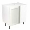 Kitchen Kit Rigid Shaker 800mm Blind Corner Base Cabinet - Ultra Matt - White - Pre-Assembled - RKKH0537