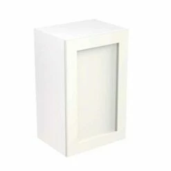 Kitchen Kit Rigid Shaker 450mm Wall Cabinet - Ultra Matt - White - Pre-Assembled - RKKH0540