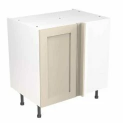 Kitchen Kit Rigid Shaker 800mm Blind Corner Base Cabinet - Ultra Matt - Cashmere - Pre-Assembled - RKKH0637