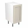Kitchen Kit Rigid Shaker 400mm Base Cabinet - Ultra Matt - Light Grey - Pre-Assembled - RKKH0702