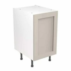 Kitchen Kit Rigid Shaker 450mm Base Cabinet - Ultra Matt - Light Grey - Pre-Assembled - RKKH0739
