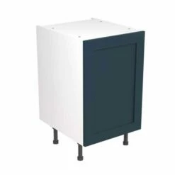 Kitchen Kit Rigid Shaker 500mm Base Cabinet - Ultra Matt - Indigo Blue - Pre-Assembled - RKKH1303