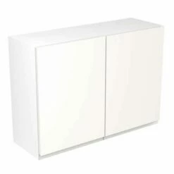 Kitchen Kit Rigid J-Pull 1000mm Wall Cabinet - Super Gloss - White - Pre-Assembled - RKKJ0015