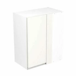 Kitchen Kit Rigid J-Pull 600mm Blind Corner Wall Cabinet - Super Gloss - White - Pre-Assembled - RKKJ0016