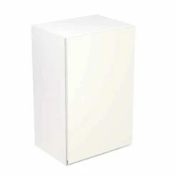 Kitchen Kit Rigid J-Pull 450mm Wall Cabinet - Super Gloss - White - Pre-Assembled - RKKJ0040