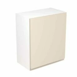 Kitchen Kit Rigid J-Pull 600mm Wall Cabinet - Super Gloss - Cashmere - Pre-Assembled - RKKJ0114