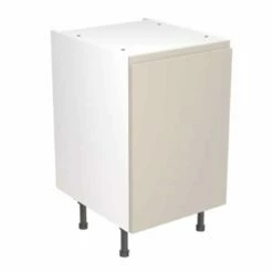 Kitchen Kit Rigid J-Pull 500mm Base Cabinet - Super Gloss - Light Grey - Pre-Assembled - RKKJ0203