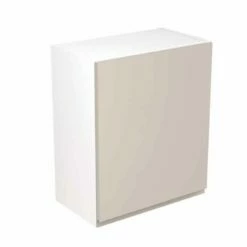 Kitchen Kit Rigid J-Pull 600mm Wall Cabinet - Super Gloss - Light Grey - Pre-Assembled - RKKJ0214