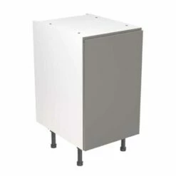 Kitchen Kit Rigid J-Pull 450mm Base Cabinet - Super Gloss - Dust Grey - Pre-Assembled - RKKJ0339