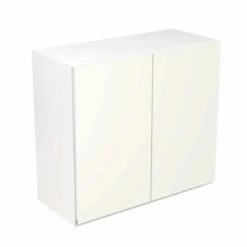 Kitchen Kit Rigid J-Pull 800mm Wall Cabinet - Ultra Matt - White - Pre-Assembled - RKKJ0538