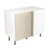 Kitchen Kit Rigid J-Pull 1000mm Blind Corner Base Cabinet - Ultra Matt - Cashmere - Pre-Assembled - RKKJ0609