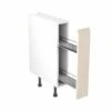 Kitchen Kit Rigid J-Pull 150mm Pull Out Base Cabinet - Ultra Matt - Cashmere - Pre-Assembled - RKKJ0651