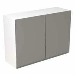 Kitchen Kit Rigid J-Pull 1000mm Wall Cabinet - Ultra Matt - Dust Grey - Pre-Assembled - RKKJ0815