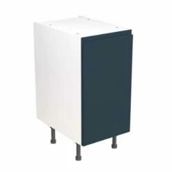 Kitchen Kit Rigid J-Pull 400mm Base Cabinet - Ultra Matt - Indigo Blue - Pre-Assembled - RKKJ1302