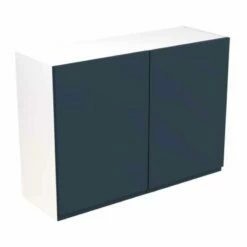 Kitchen Kit Rigid J-Pull 1000mm Wall Cabinet - Ultra Matt - Indigo Blue - Pre-Assembled - RKKJ1315