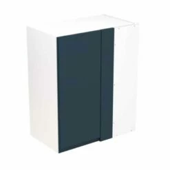 Kitchen Kit Rigid J-Pull 600mm Blind Corner Wall Cabinet - Ultra Matt - Indigo Blue - Pre-Assembled - RKKJ1316