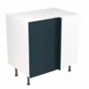 Kitchen Kit Rigid J-Pull 800mm Blind Corner Base Cabinet - Ultra Matt - Indigo Blue - Pre-Assembled - RKKJ1337