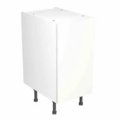 Kitchen Kit Rigid Value Slab 400mm Base Cabinet - Standard Matt - White - Pre-Assembled - RKKM1002