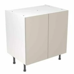 Kitchen Kit Rigid Value 800mm Base Cabinet - Standard Matt - Light Grey - Pre-Assembled - RKKM1236