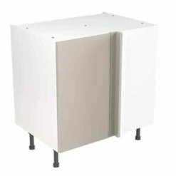 Kitchen Kit Rigid Value 800mm Blind Corner Base Cabinet - Standard Matt - Light Grey - Pre-Assembled - RKKM1237