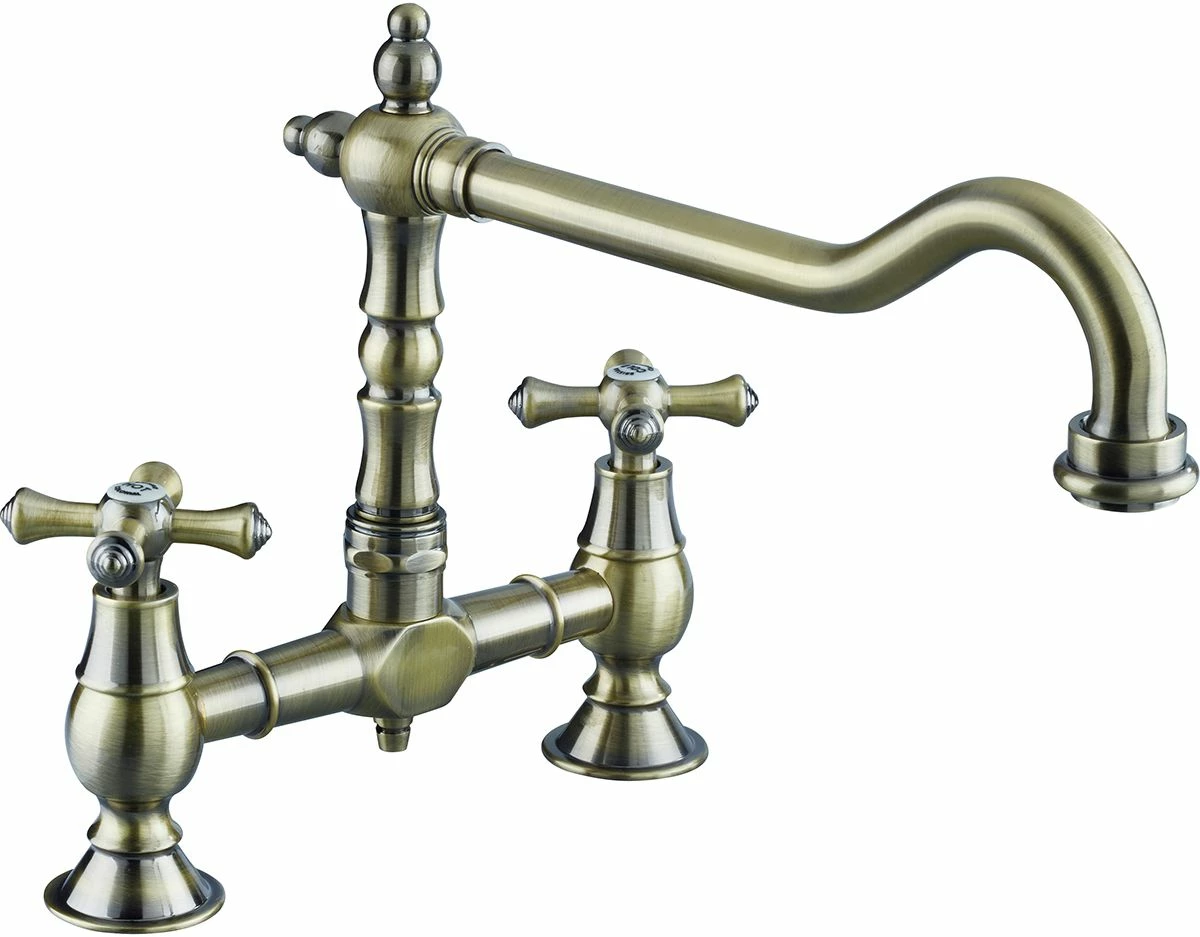 Bristan Colonial Bridge Sink Mixer Antique Bronze - K BRSNK ABRZ