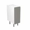 Kitchen Kit J-Pull 300mm Base Cabinet - Super Gloss - Dust Grey - Flatpacked - FKKJ0301
