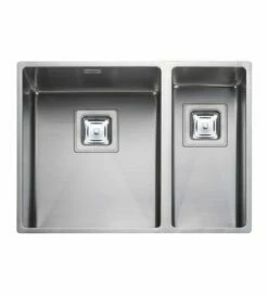 Rangemaster Atlantic Kube 1.5 Bowl Stainless Steel Kitchen Sink - KUB3418R/